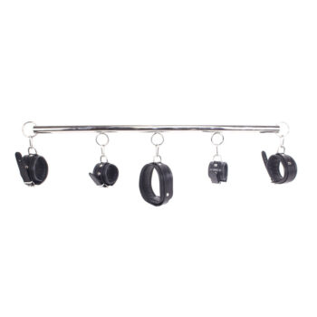Spreader Bar deluxe set - Black Leather