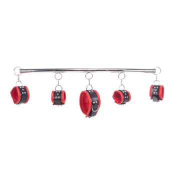 Spreader Bar deluxe set - Red Leather