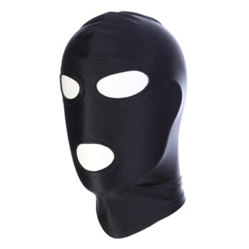 Black BDSM Hood Classic 3 Hole