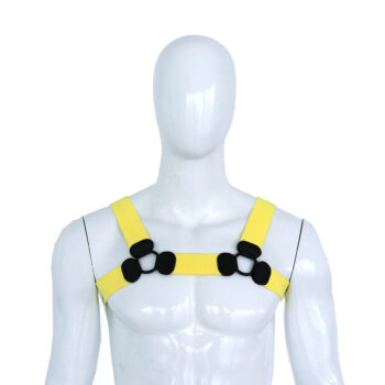 Elastic Chest Harness Yellow L/XL