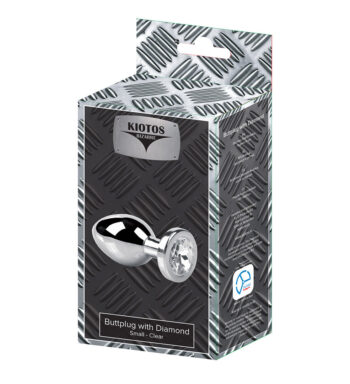 Kiotos Bizarre - Buttplug with Diamond - Small Clear
