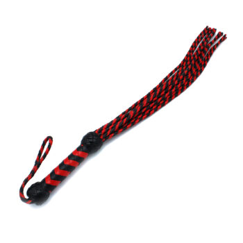 Leather Whip Nine Tails Black &