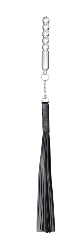 Rotary Leather Whip with Aluminium Dildo