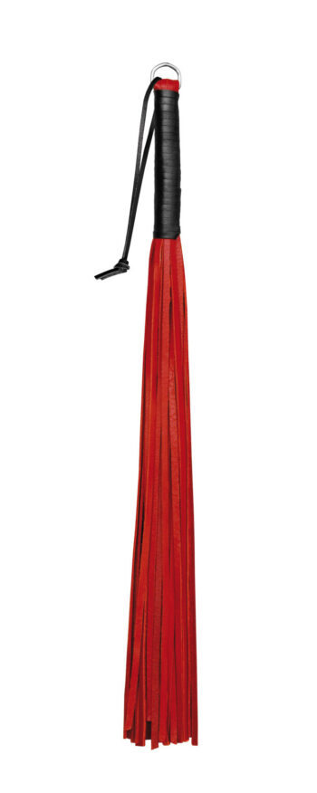 Leather Red Whip Soft - 24 Strings
